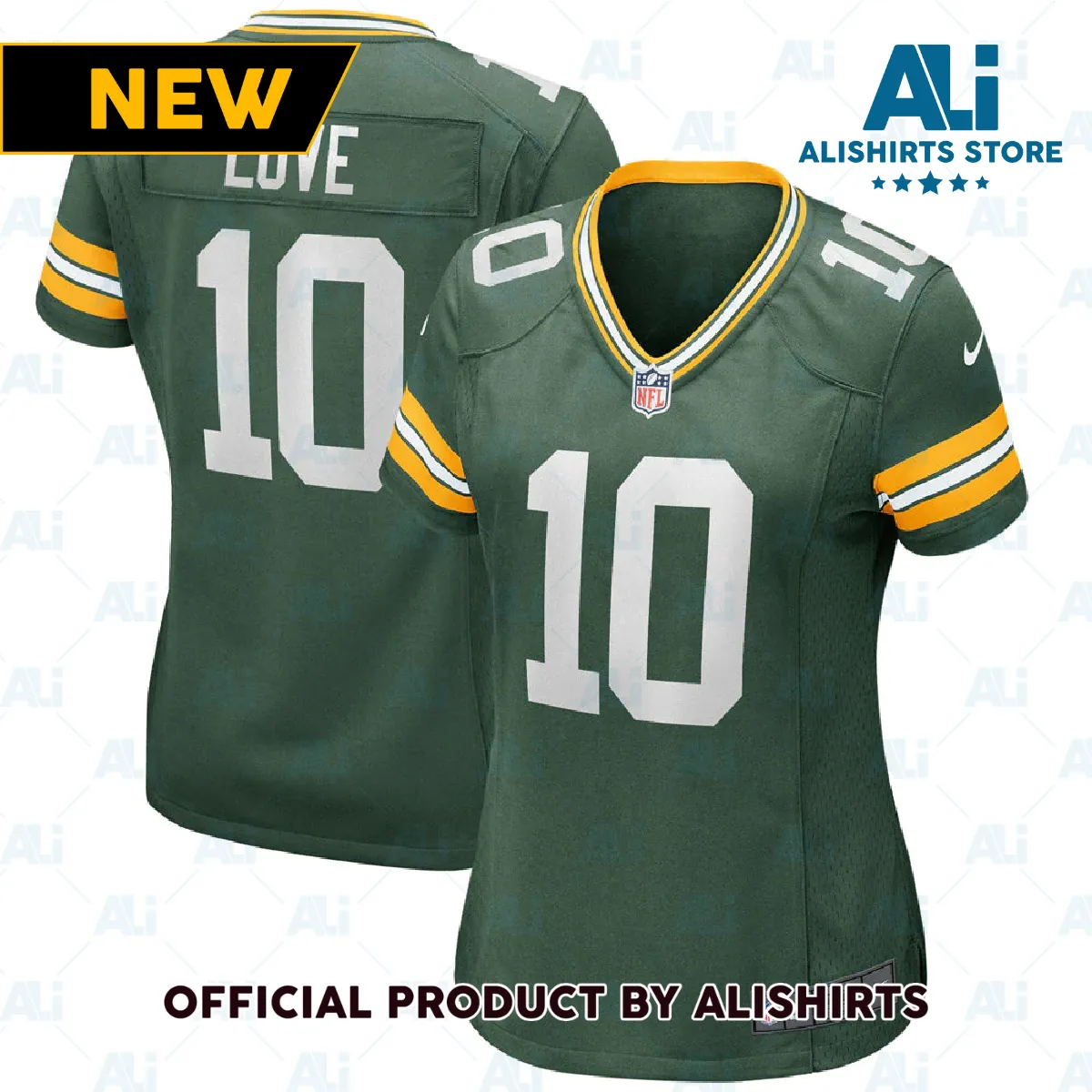 Green Bay Packers Jordan Love Game Jersey Green