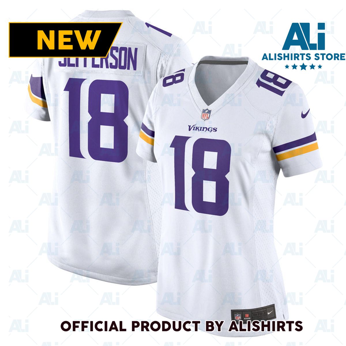 Minnesota Vikings Justin Jefferson Game Jersey White