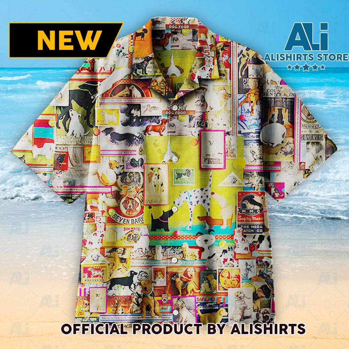 Dog City Universal Hawaiian Shirt