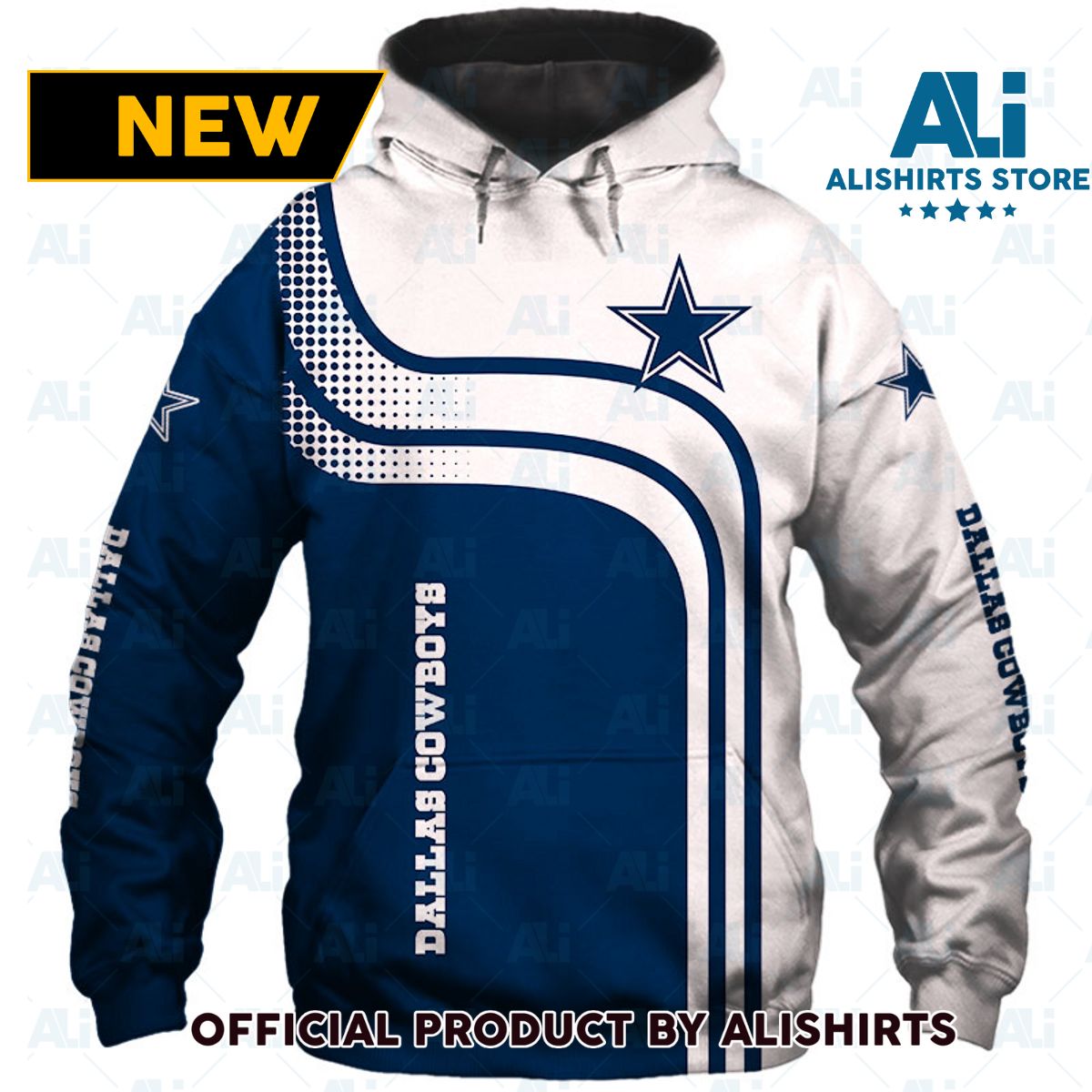 NFL Dallas Cowboys Curve Line Hoodie