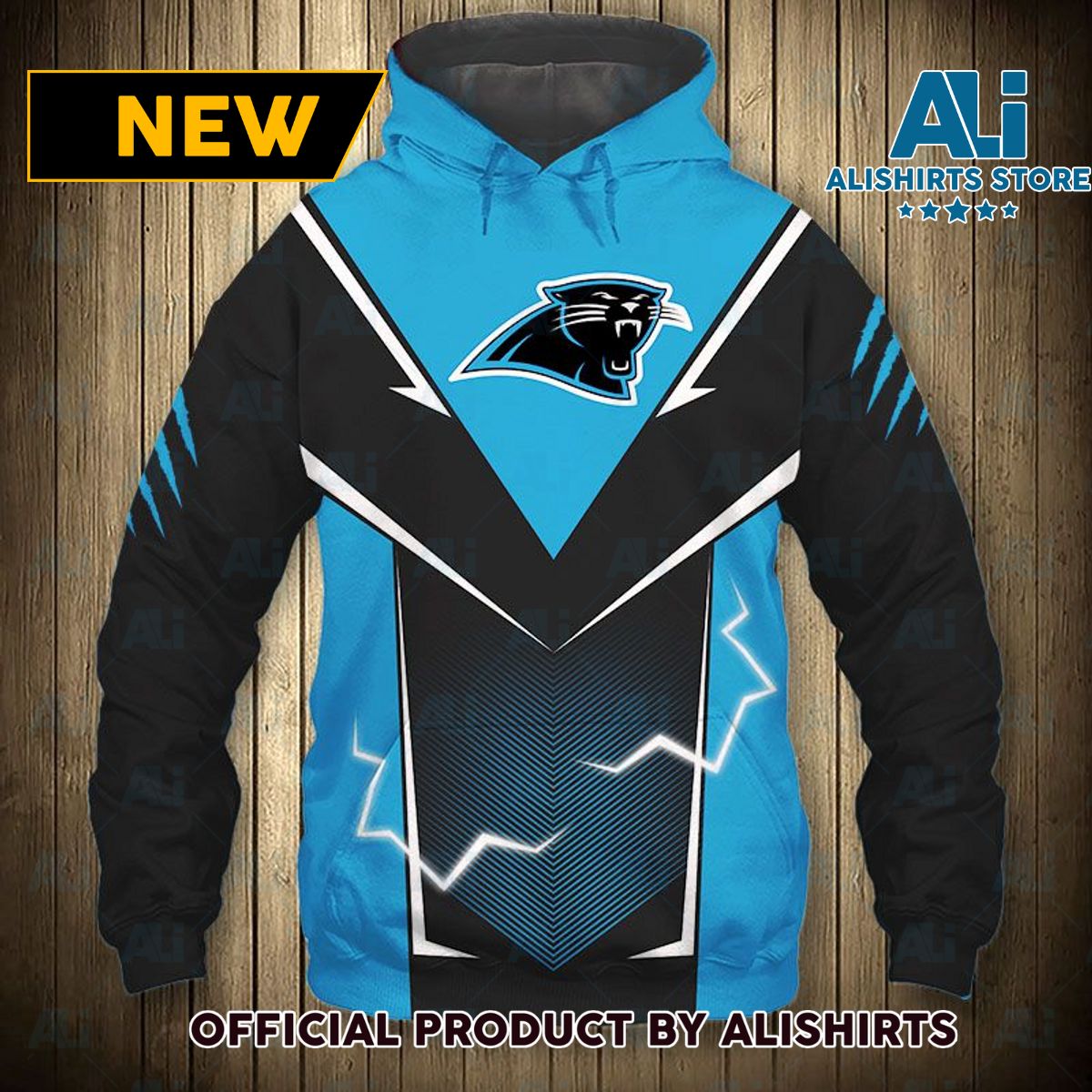 NFL Carolina Panthers Lightning Hoodie