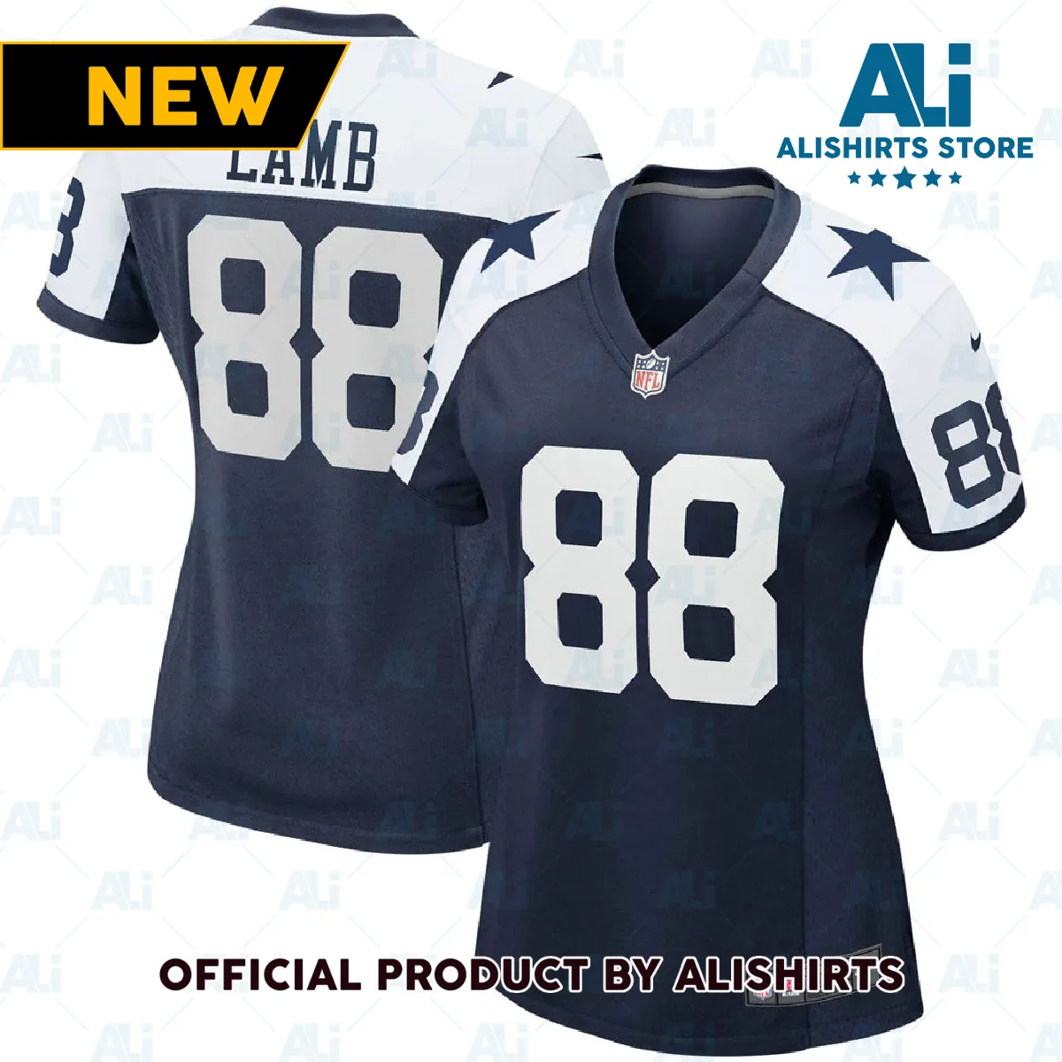 Dallas Cowboys CeeDee Lamb Alternate Game Team Jersey Navy