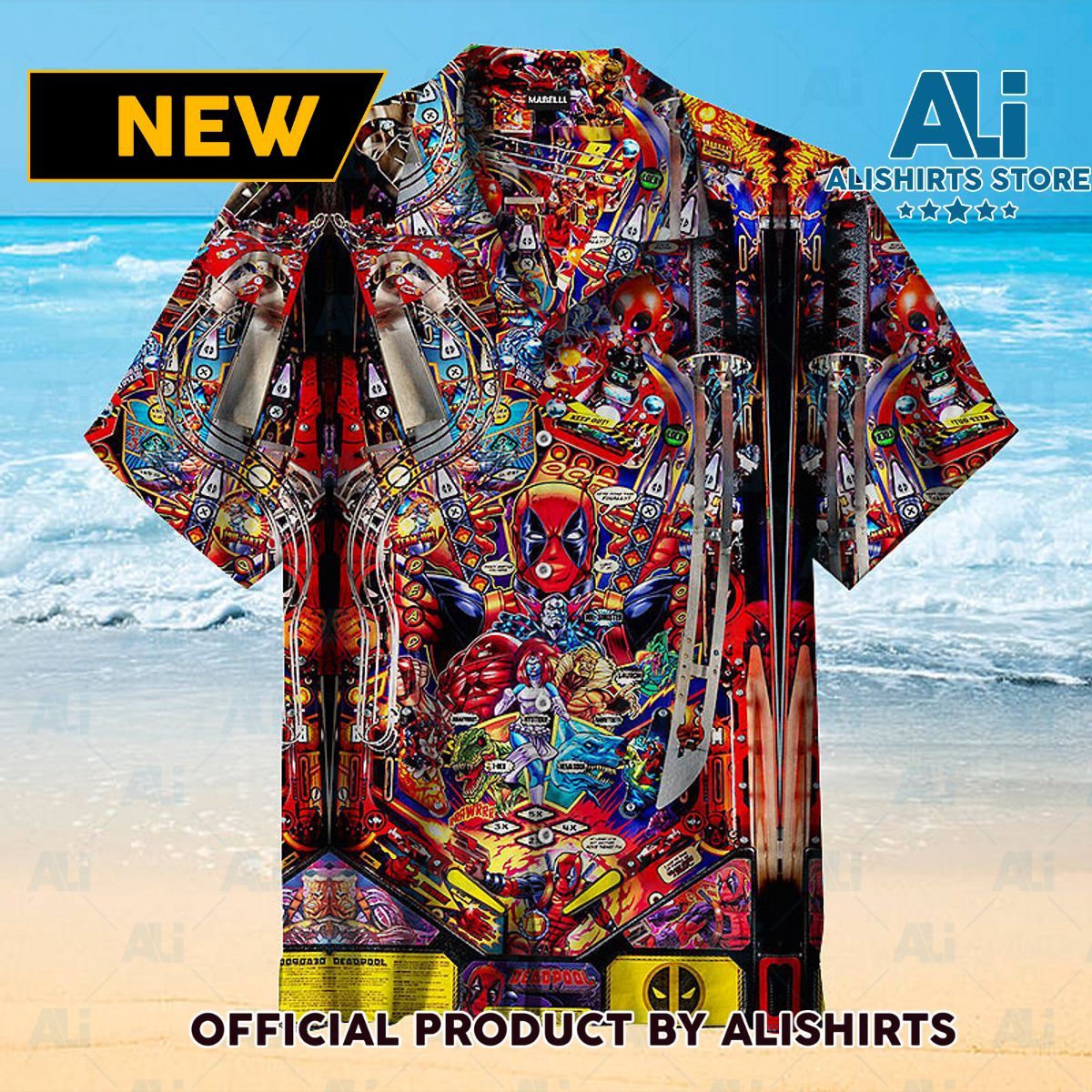 Deadpool Pinball Universal Hawaiian Shirt