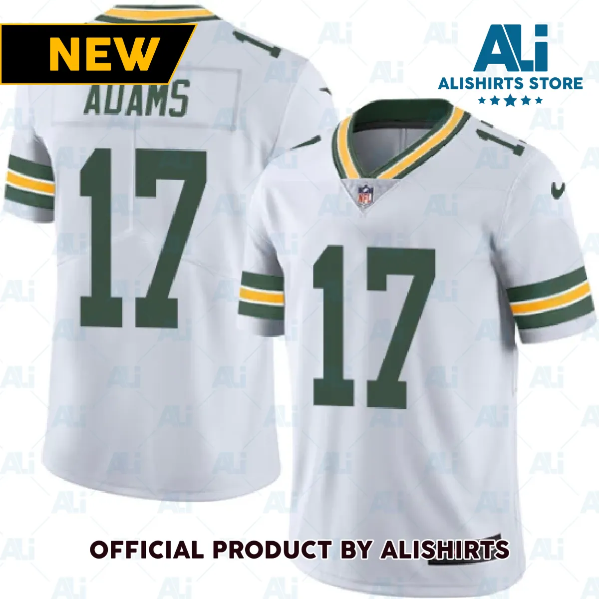 Green Bay Packers Davante Adams Limited Player Jersey White