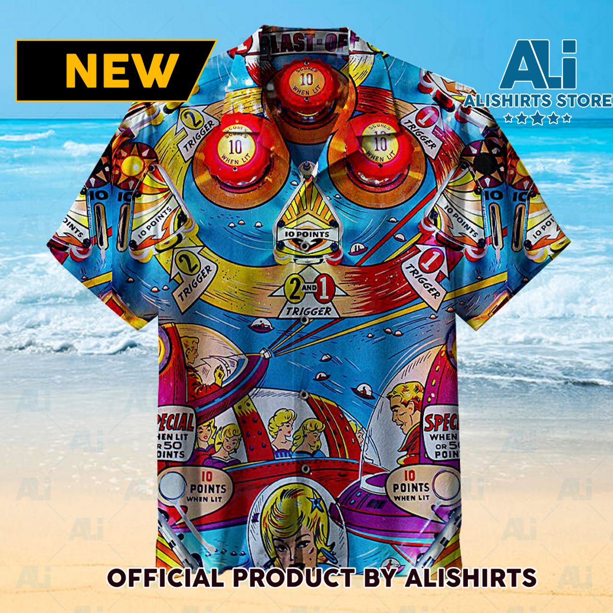 Far Out Playfield Unisex Hawaiian Shirt