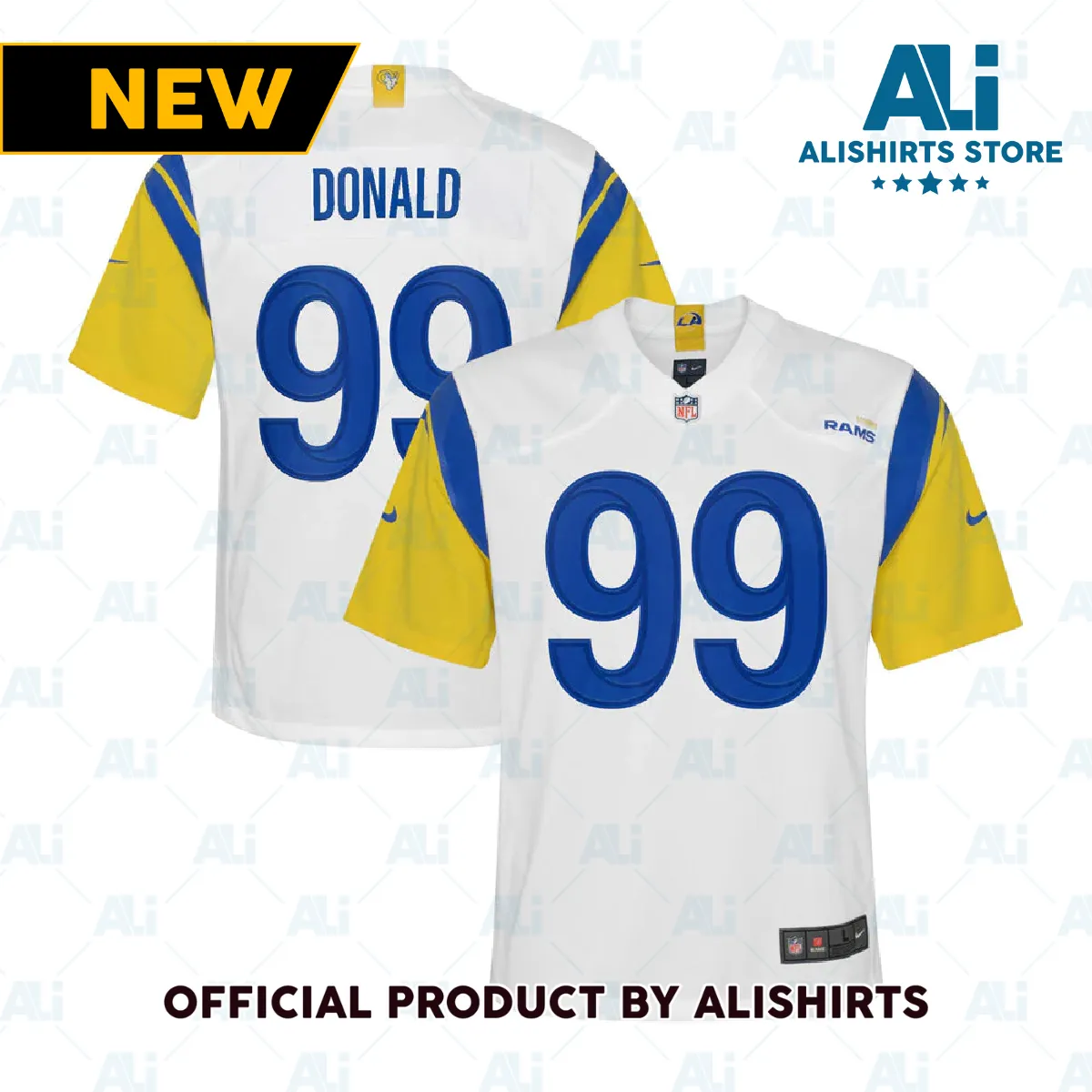 Los Angeles Rams Aaron Donald Alternate Game Jersey White