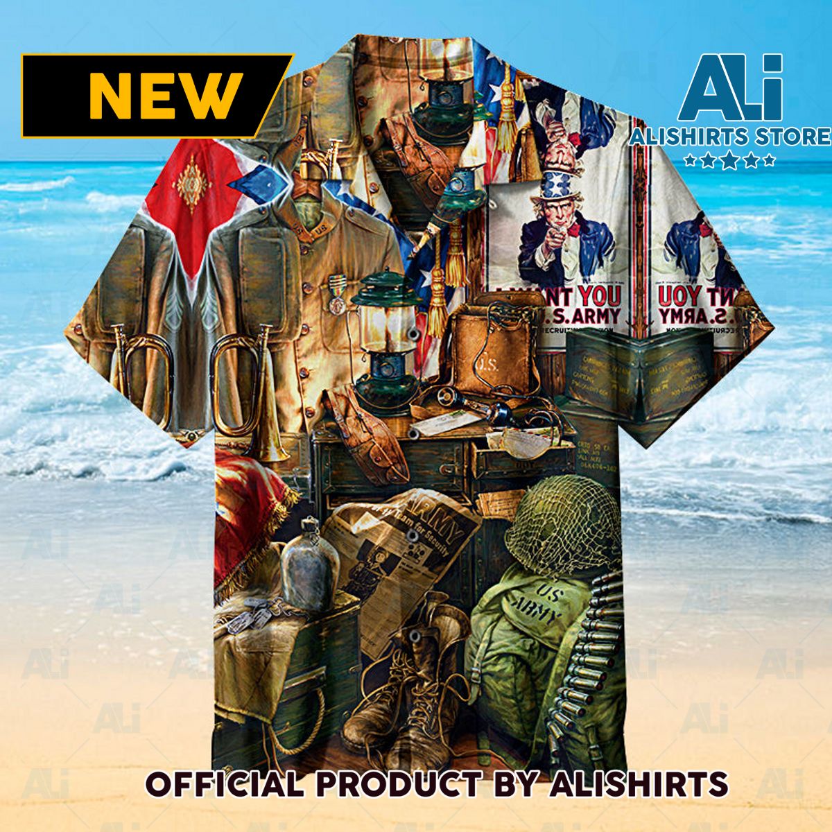 MEN OF HONOR Unisex Hawaiian Shirt