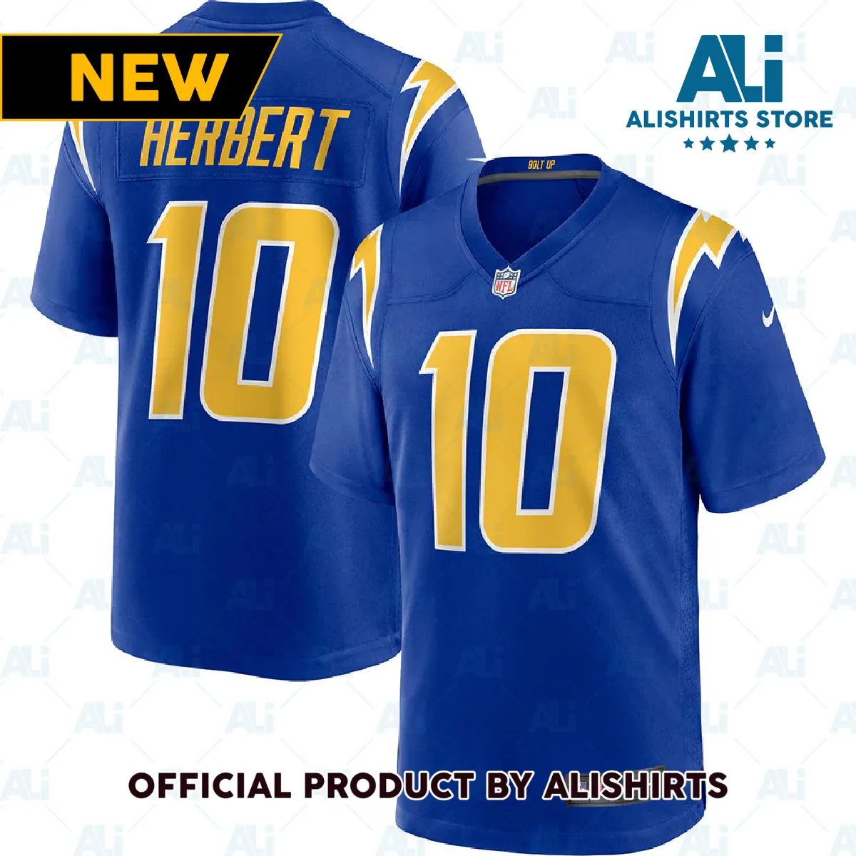 Los Angeles Chargers Justin Herbert 2nd Alternate Game Jersey Royal