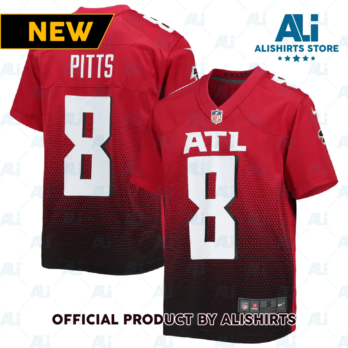 Atlanta Falcons Kyle Pitts Game Jersey Red