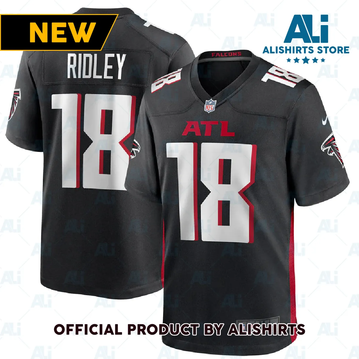 Atlanta Falcons Calvin Ridley Game Player Jersey Black