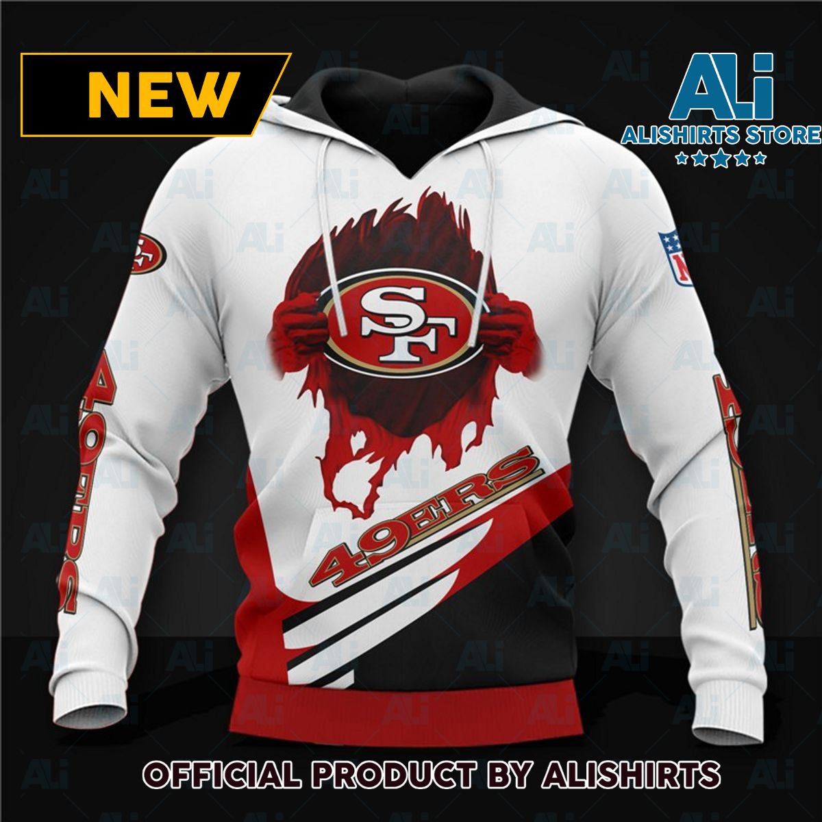 NFL San Francisco 49Ers My Heart Hoodie