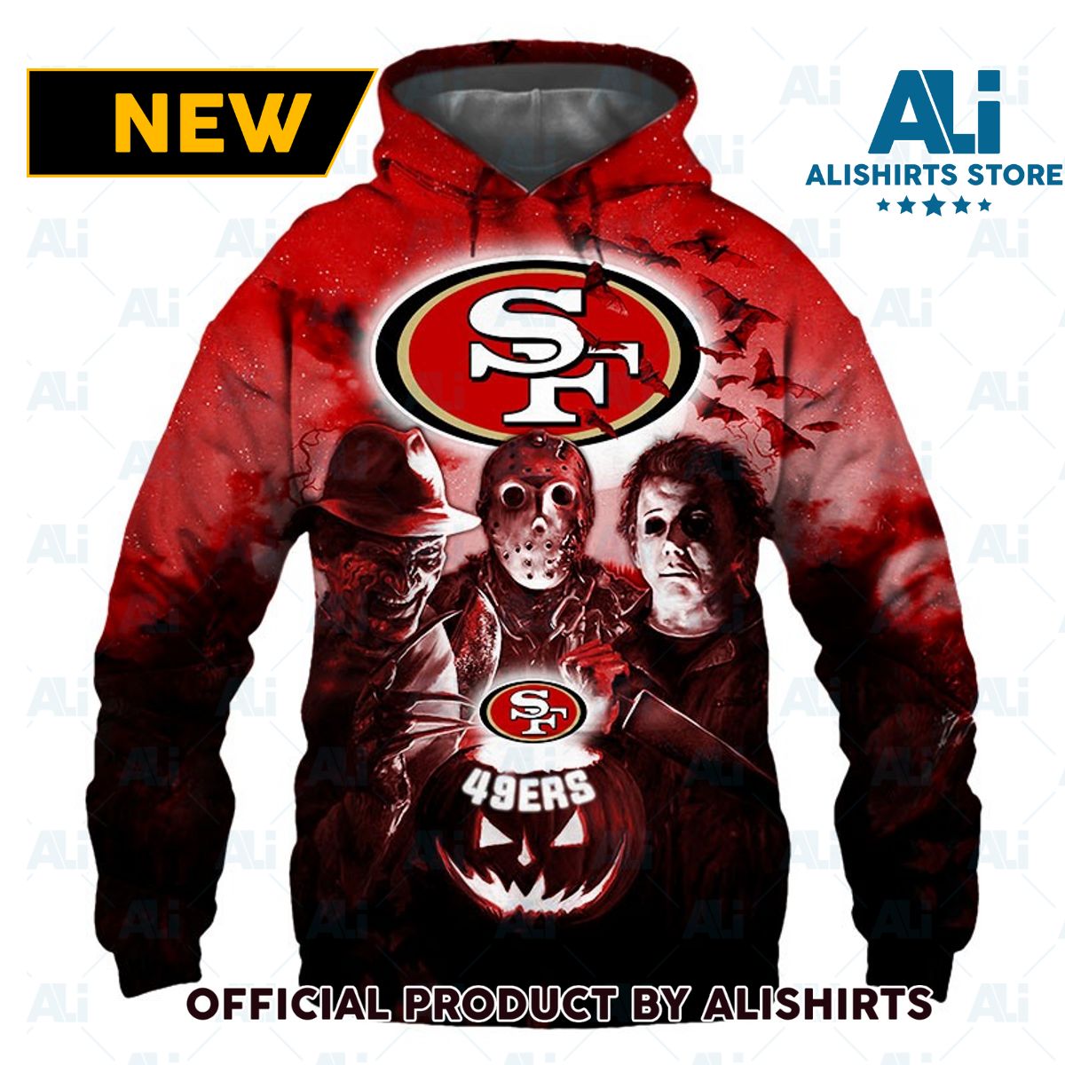 NFL San Francisco 49Ers Halloween Hoodie