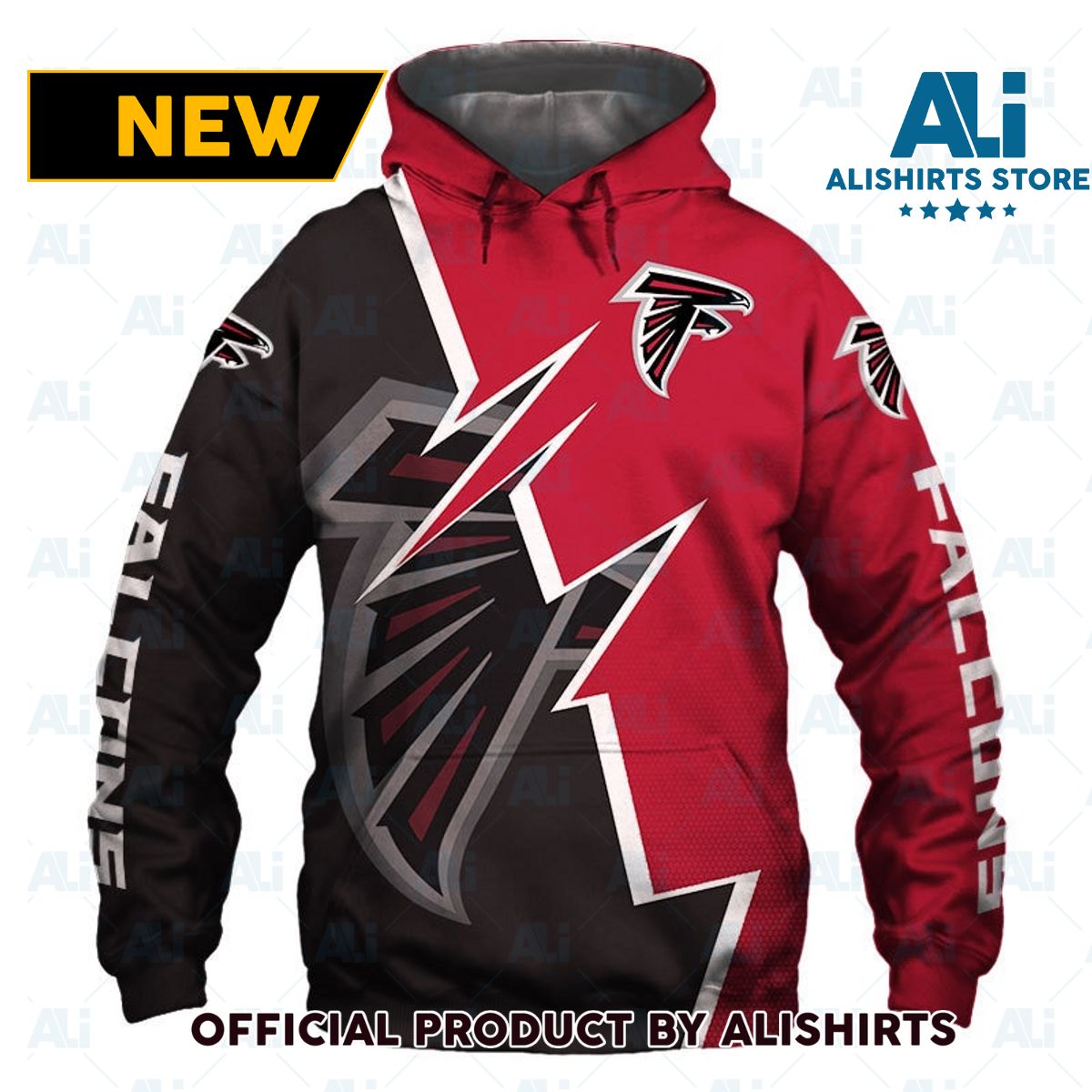 NFL Atlanta Falcons Zigzag Graphic Hoodie