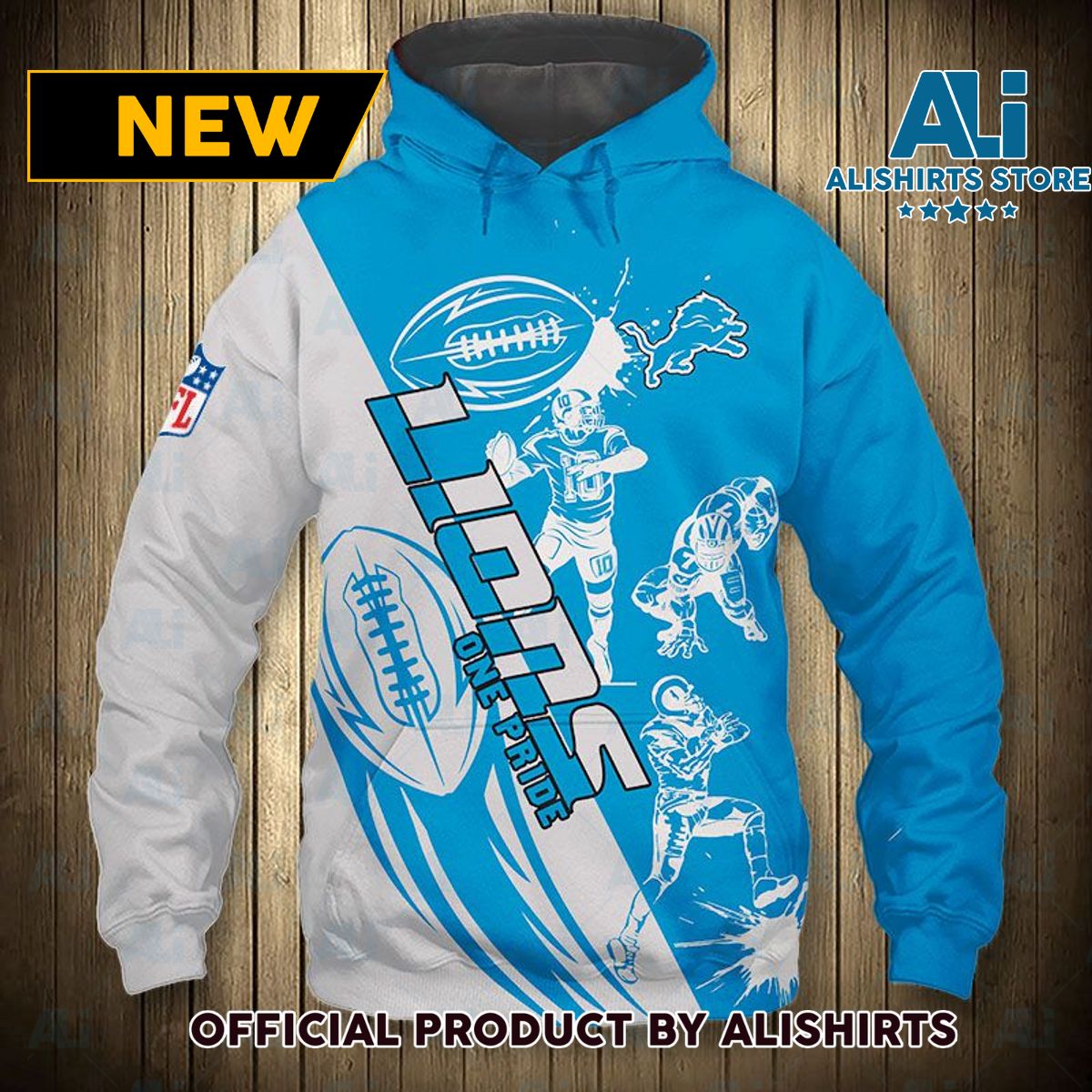 NFL Detroit Lions One Pride Football Hoodie