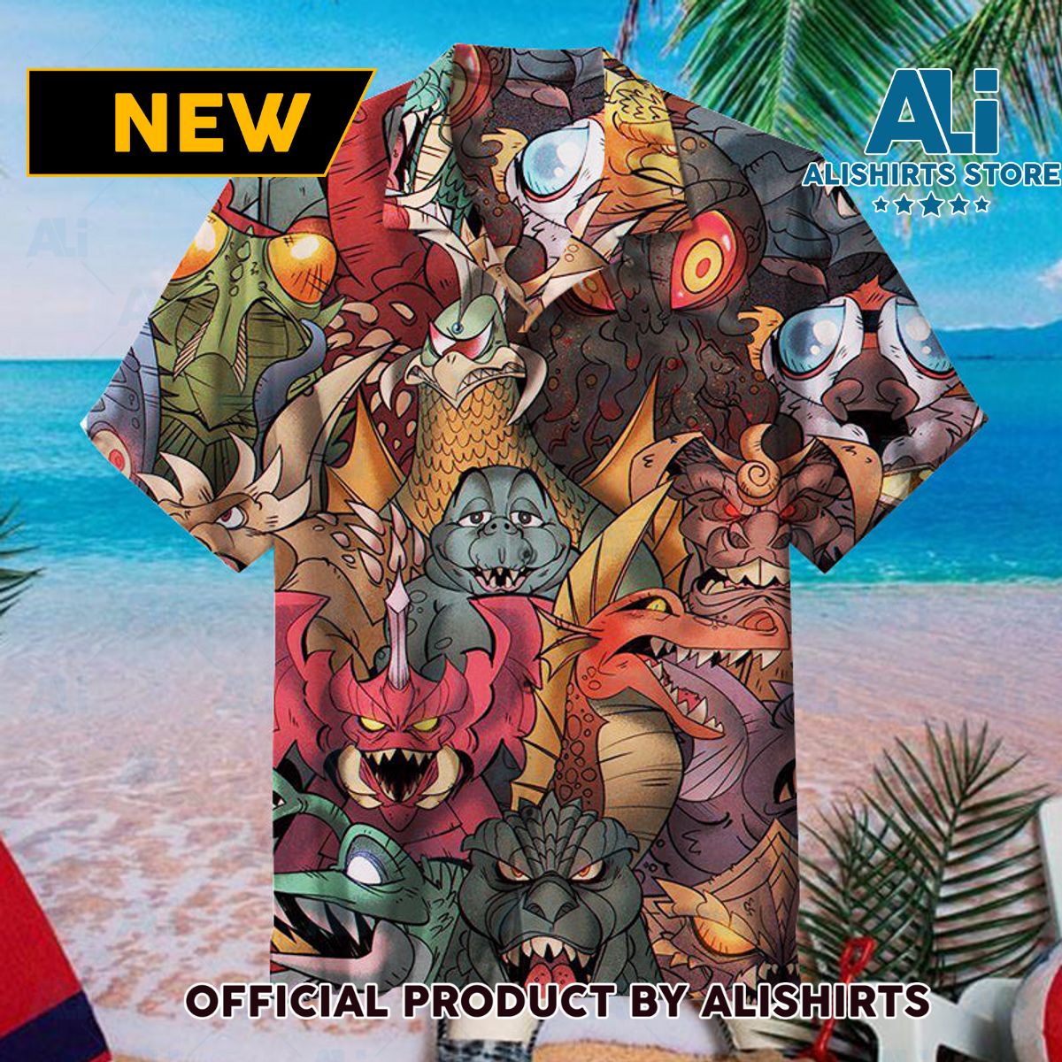 Godzilla Unisex Hawaiian Shirt