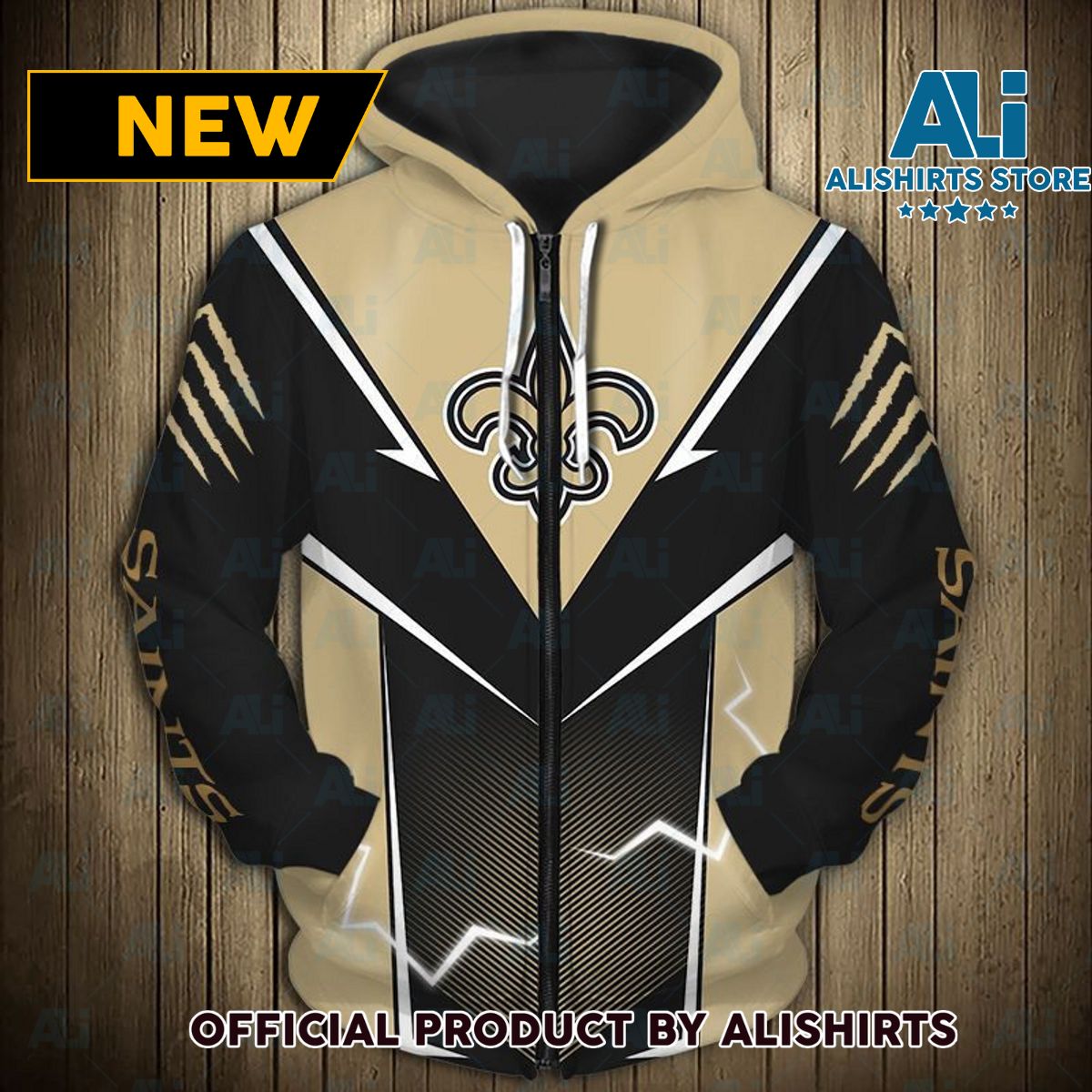 NFL New Orleans Saints Electric Hoodie