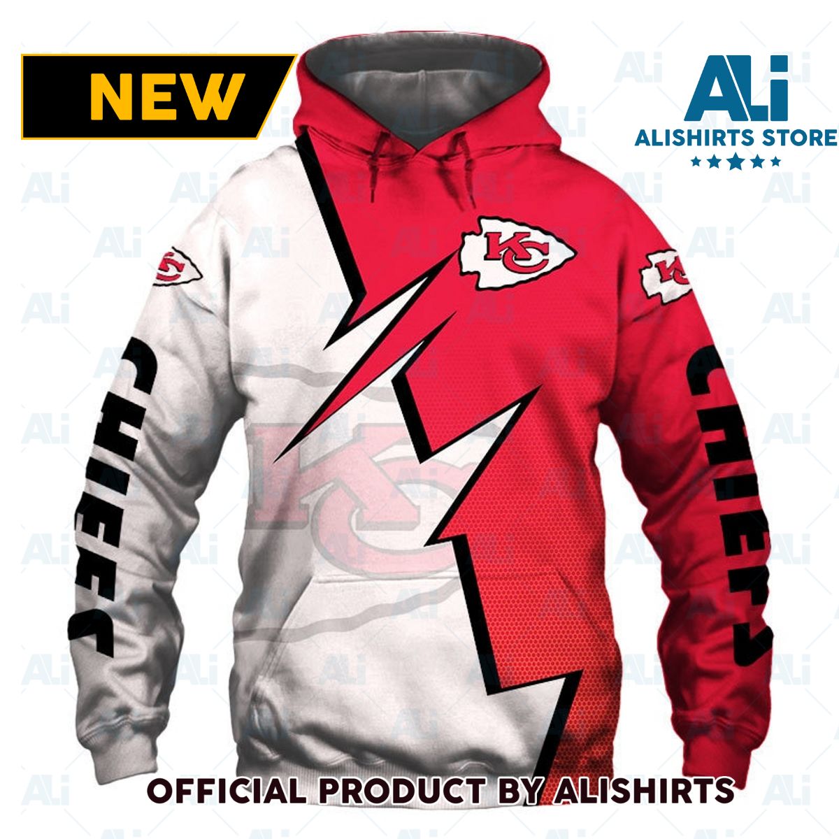 NFL Kansas City Chiefs Zigzag Style Hoodie