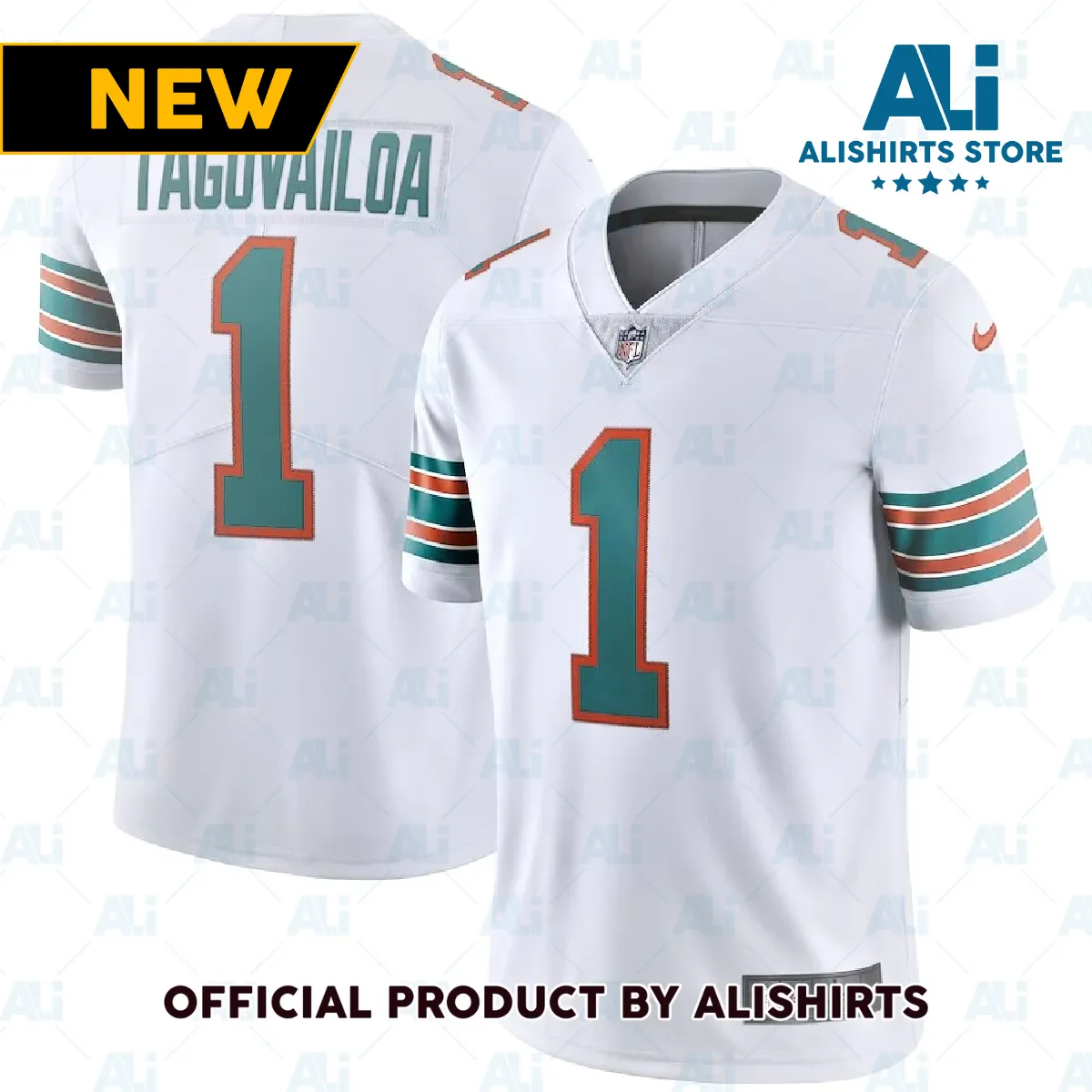 Maimi Dolphins Tua Tagovailoa Game Vapor Jersey White