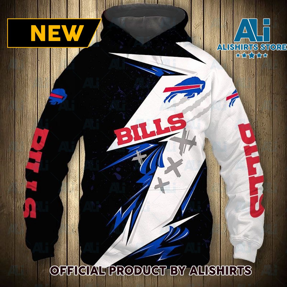 NFL Buffalo Bills Lightning Xxx Hoodie