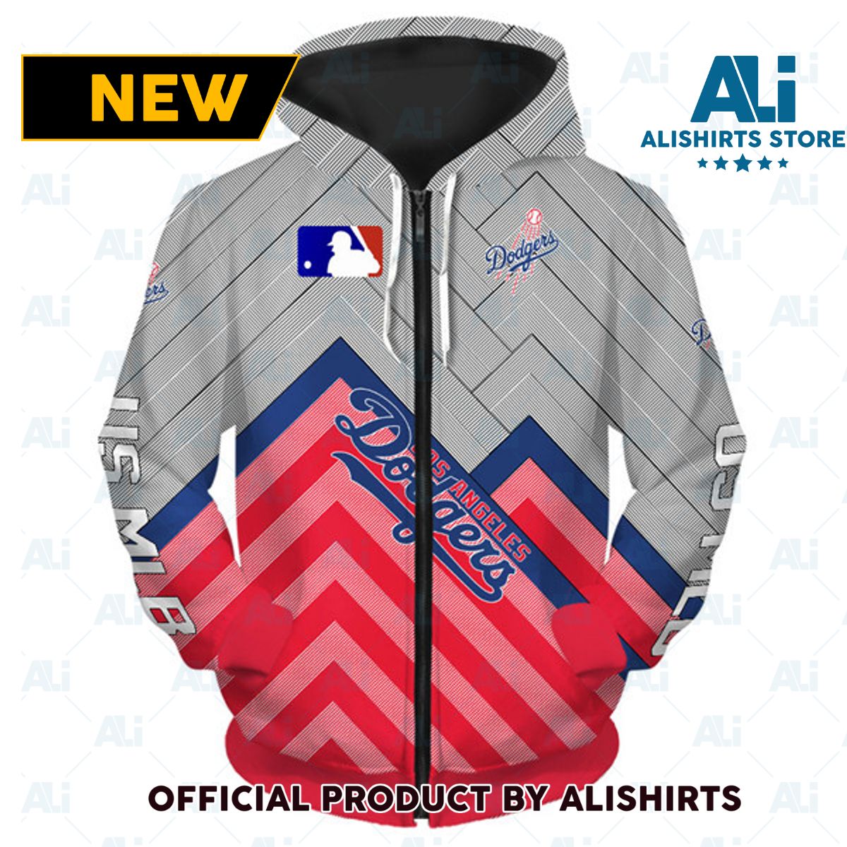 MLB Los Angeles Dodgers Arrow Style Hoodie