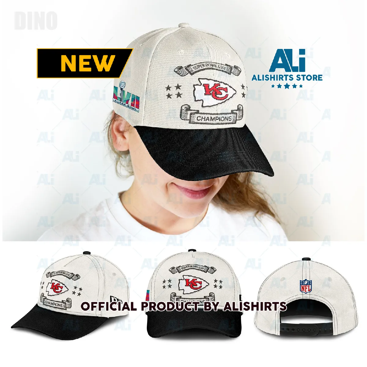 Kansas City Chiefs Super Bowl LVII Patrick Mahomes Cream Hat