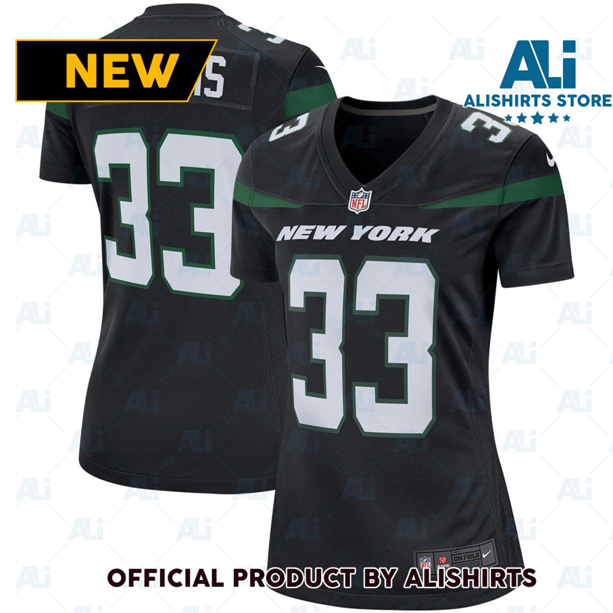 New York Jets Jamal Adams Game Jersey Stealth Black