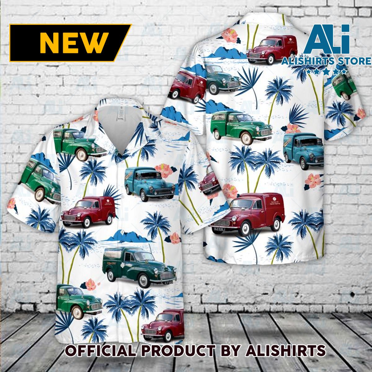 Austin Morris Minor Van Hawaiian Shirt