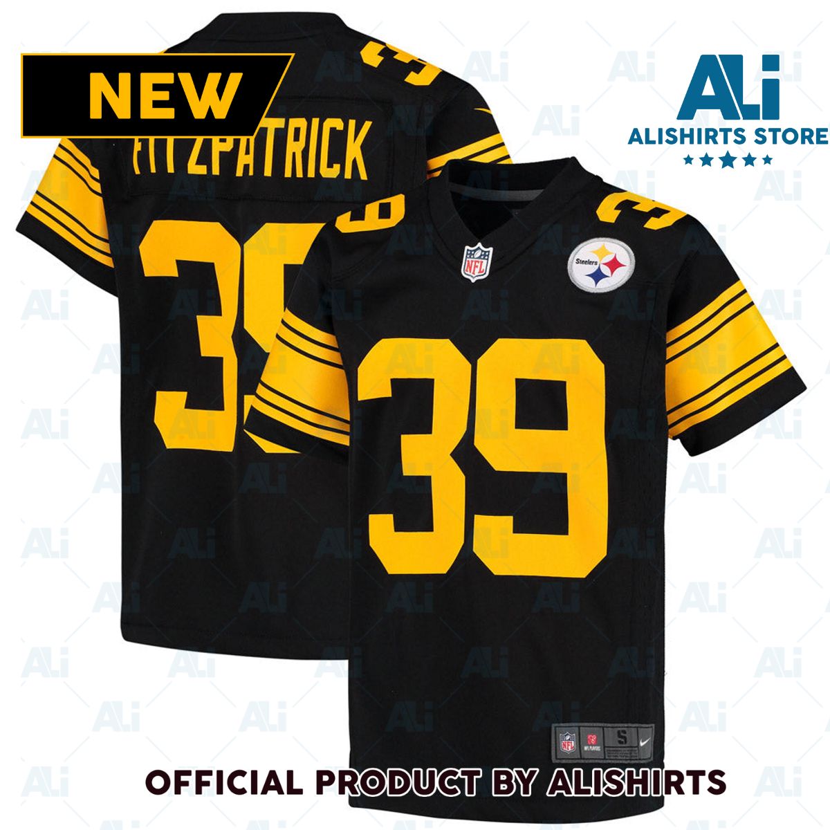 Pittsburgh Steelers Minkah Fitzpatrick Color Rush Game Jersey Black