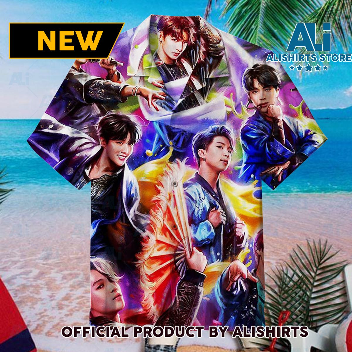 BTS Unisex Hawaiian Shirt