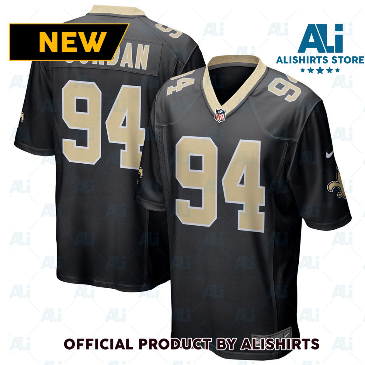 New Orleans Saints Cameron Jordan Game Jersey Black