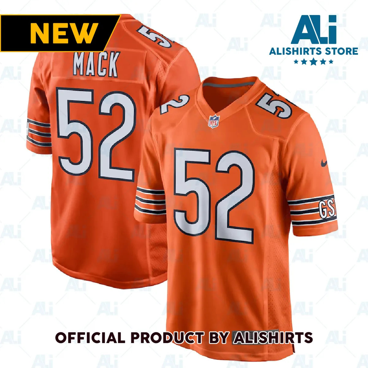 Chicago Bears Khalil Mack Alternate Game Jersey Orange