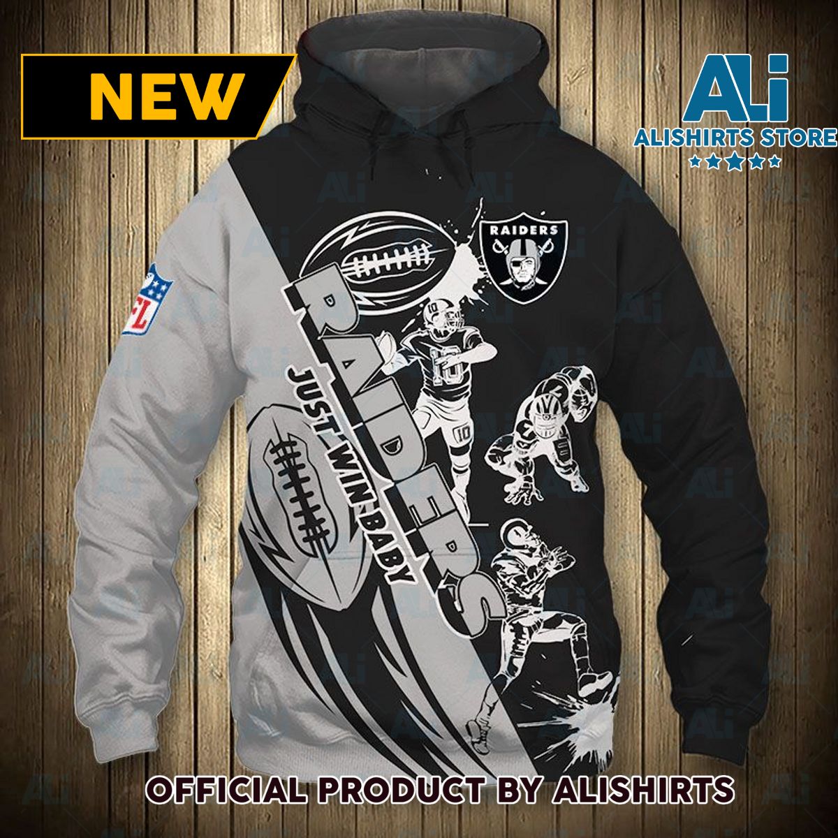 NFL Las Vegas Raiders Just Win Baby Hoodie