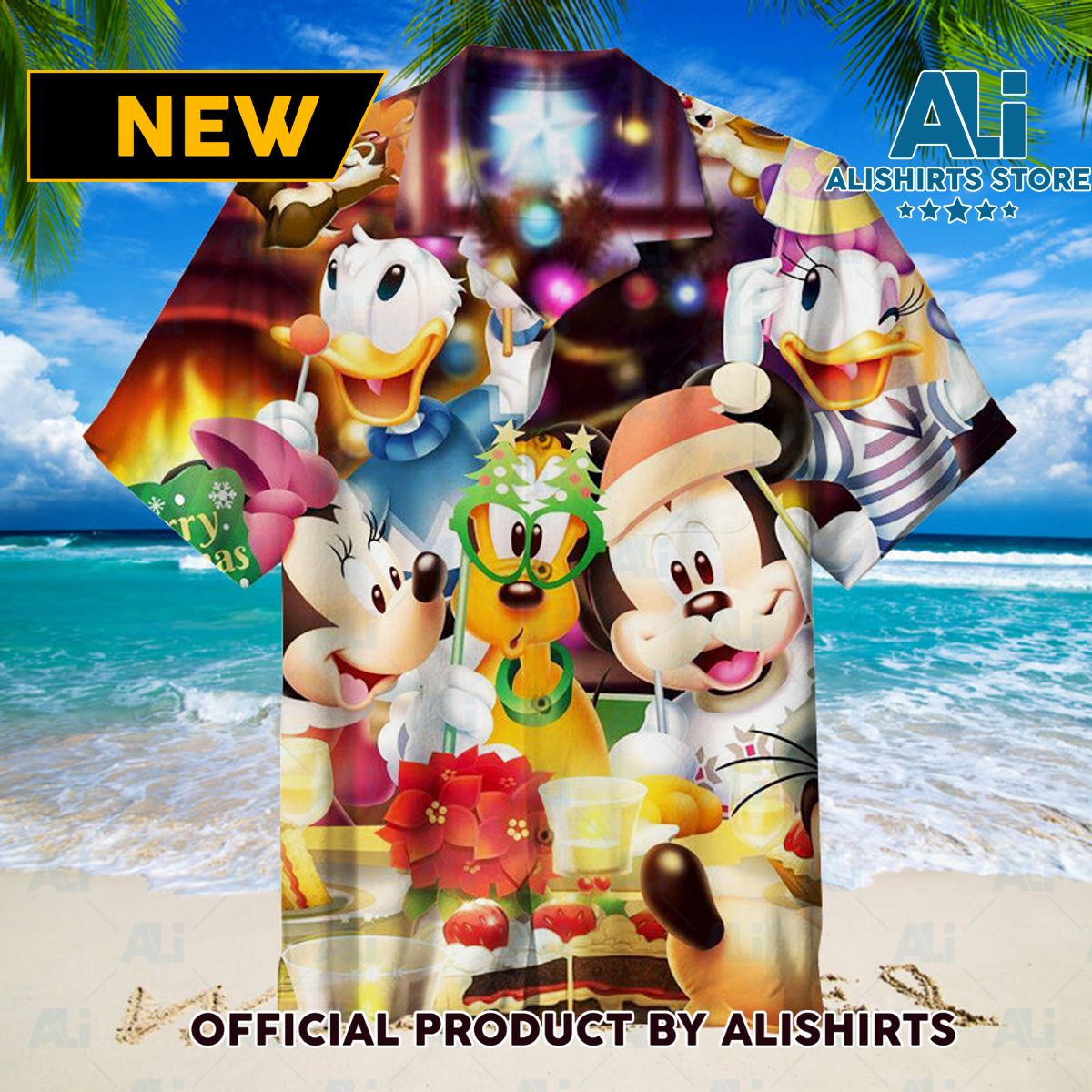 Merry Christmas & Disney Unisex Hawaiian Shirt