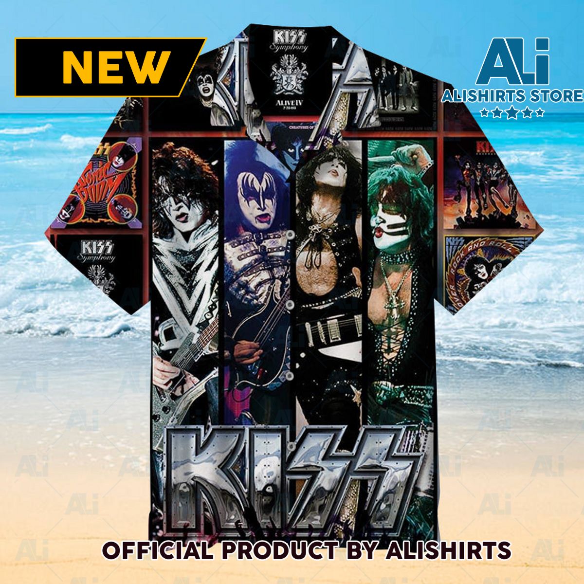 KISS The Albums Universal Hawaiian Shirt