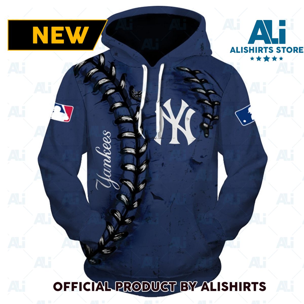 MLB New York Yankees Seam Line Hoodie