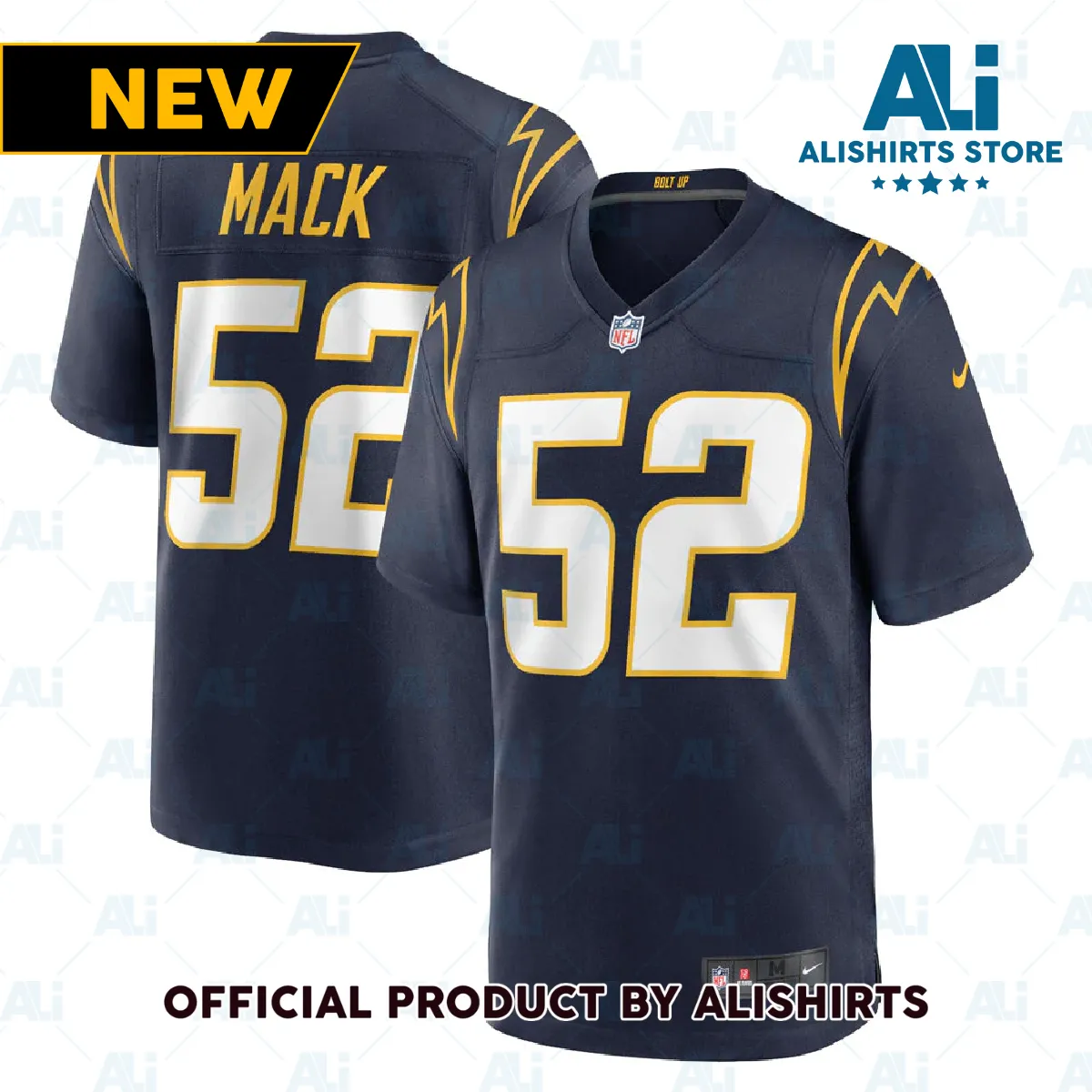 Los Angeles Chargers Khalil Mack Alternate Game Jersey Navy