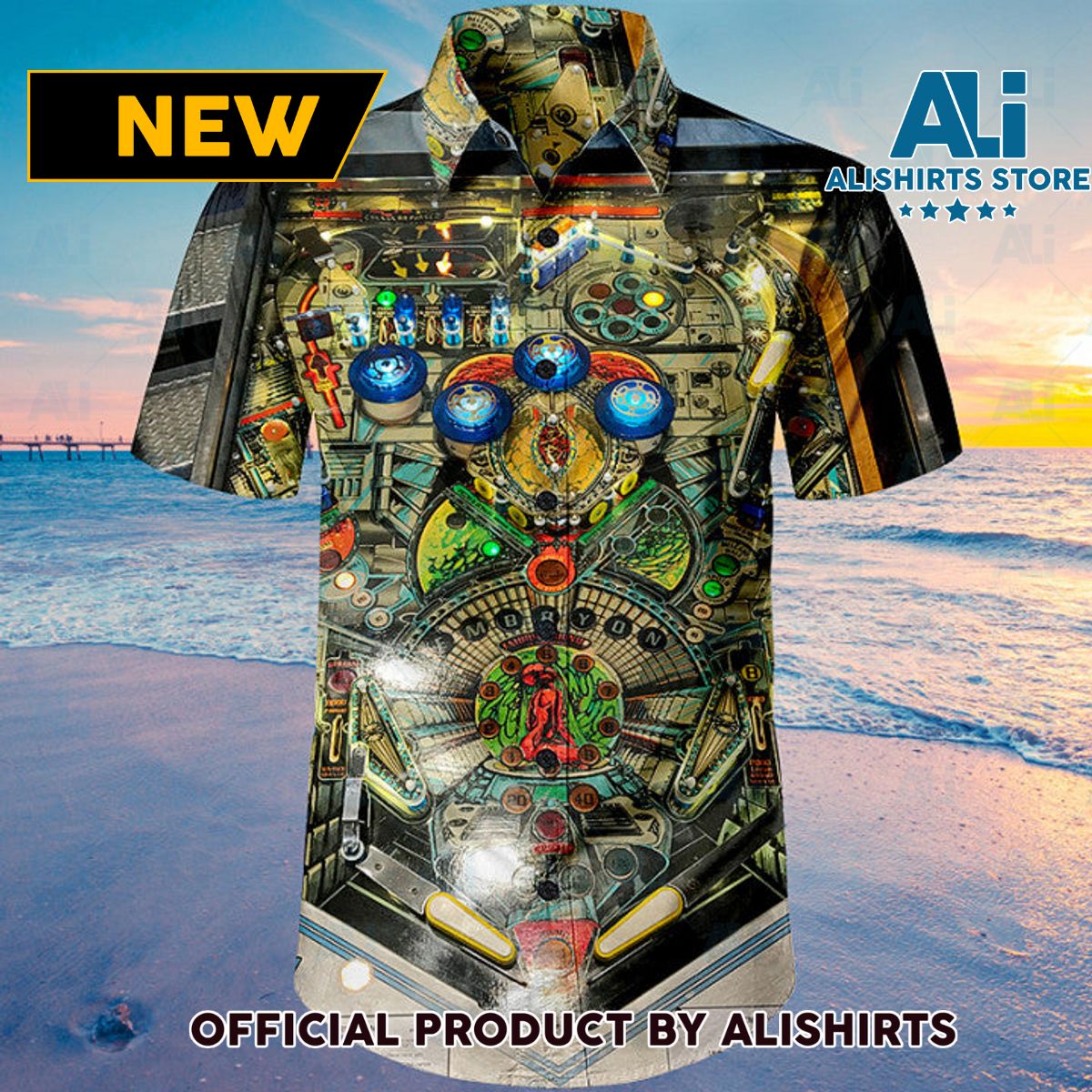 Embryon Pinball Machine Unisex Hawaiian Shirt