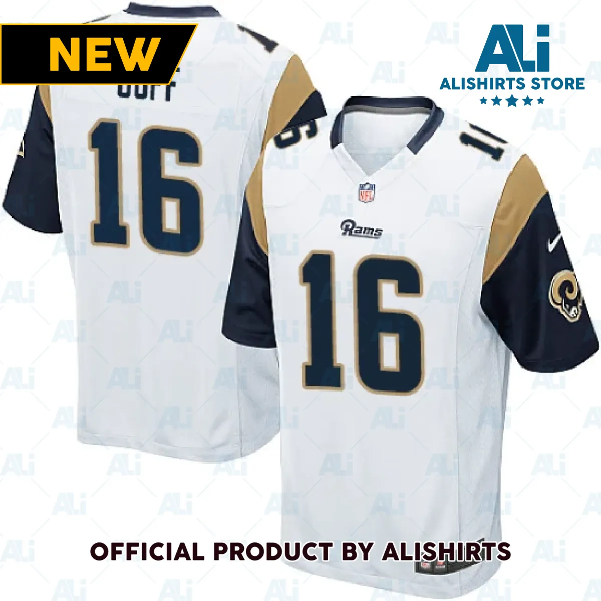 Los Angeles Rams Jared Goff Game Jersey White