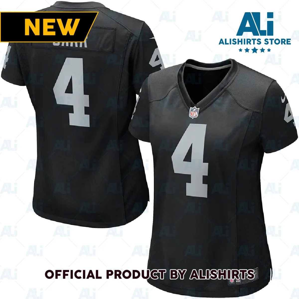 Las Vegas Raiders Derek Carr Game Player Jersey Black