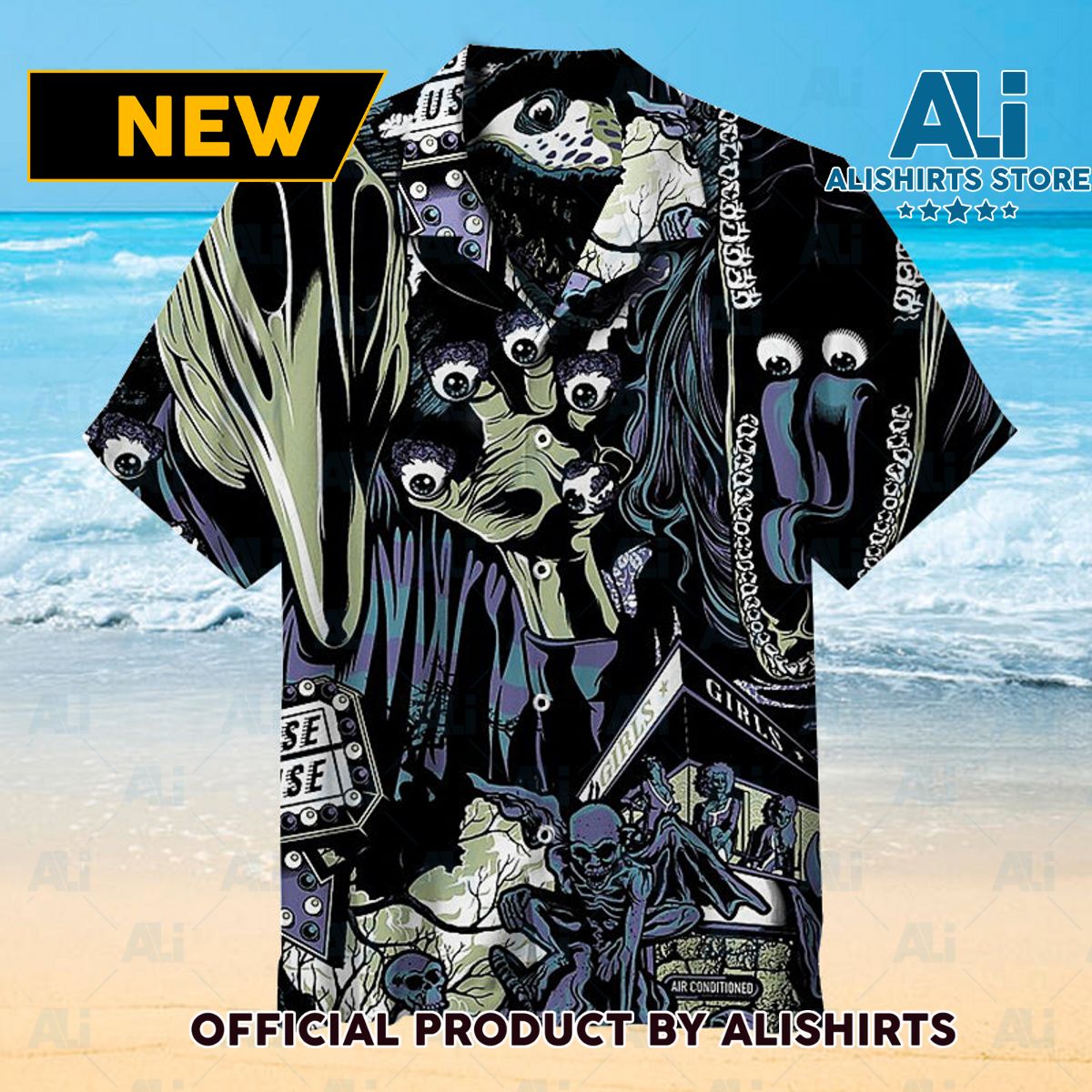 Beetlejuice Universal Hawaiian Shirt