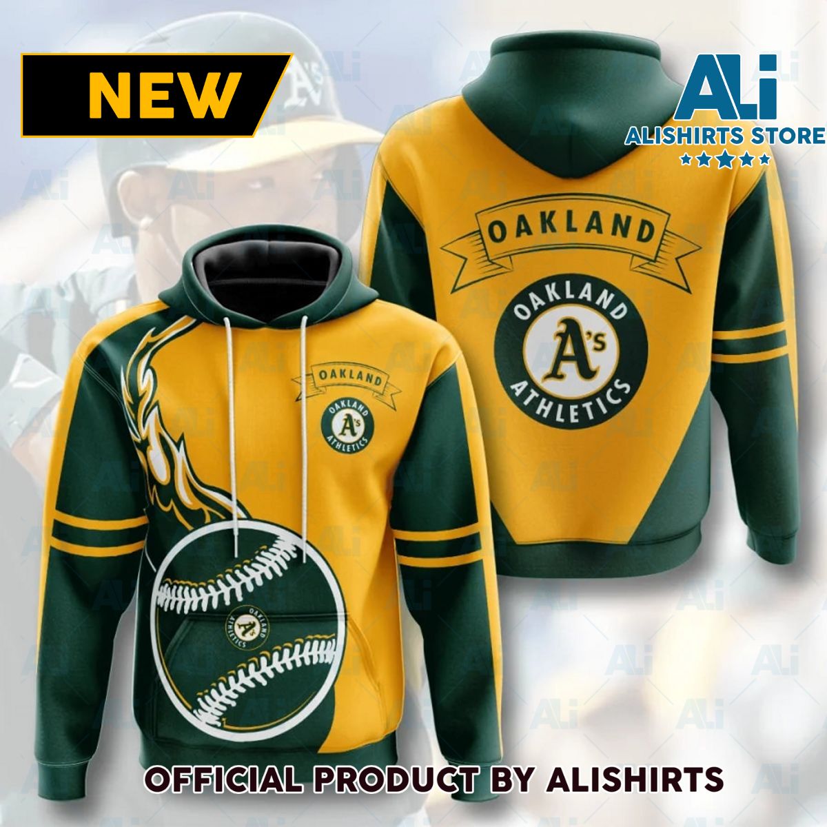 MLB Oakland Athletics Fireball Hoodie