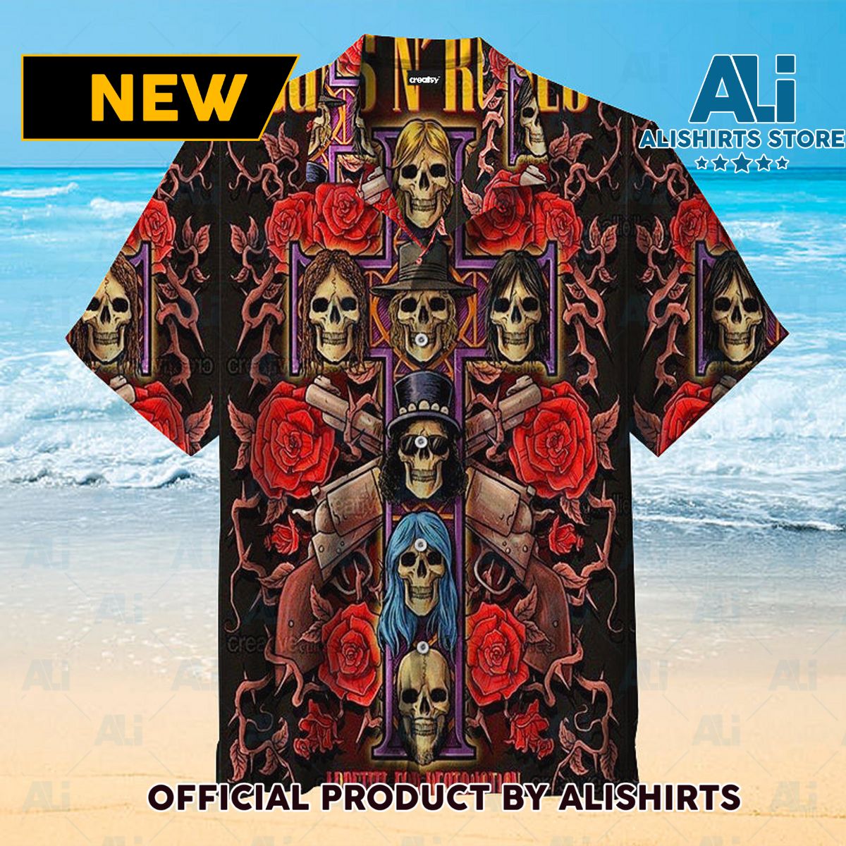 Guns N' Roses Universal Hawaiian Shirt