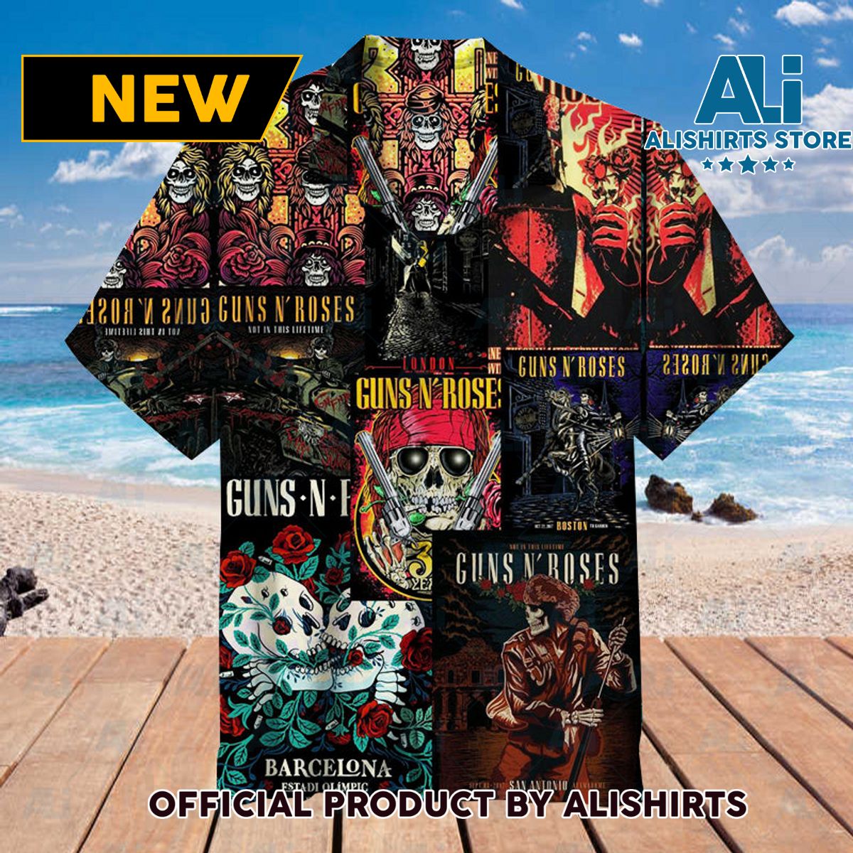 Guns N' Roses Artworks Universal Hawaiian Shirt