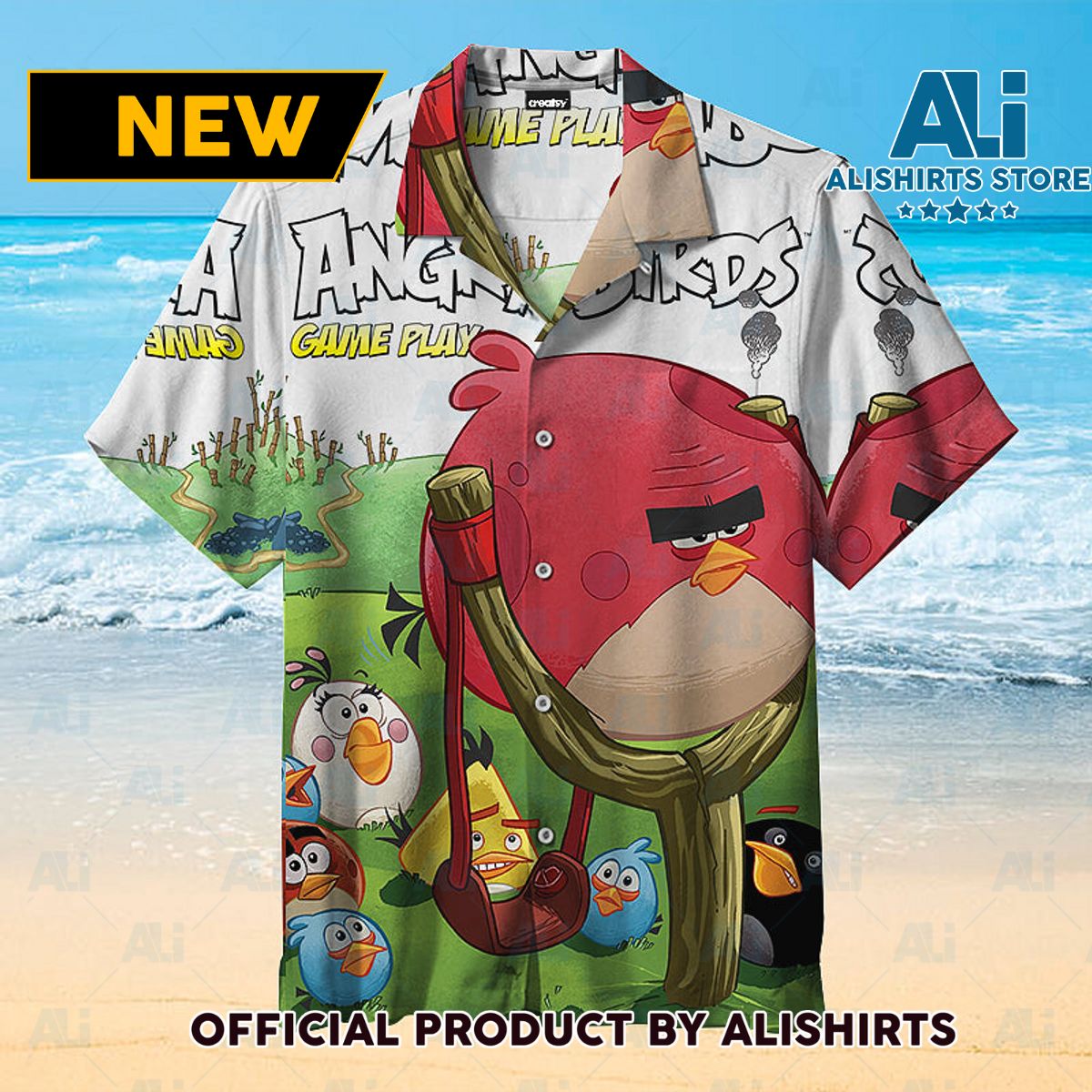 Angry Birds—Game Play Universal Hawaiian Shirt