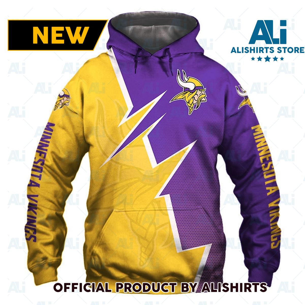 NFL Minnesota Vikings Zigzag Graphic Hoodie