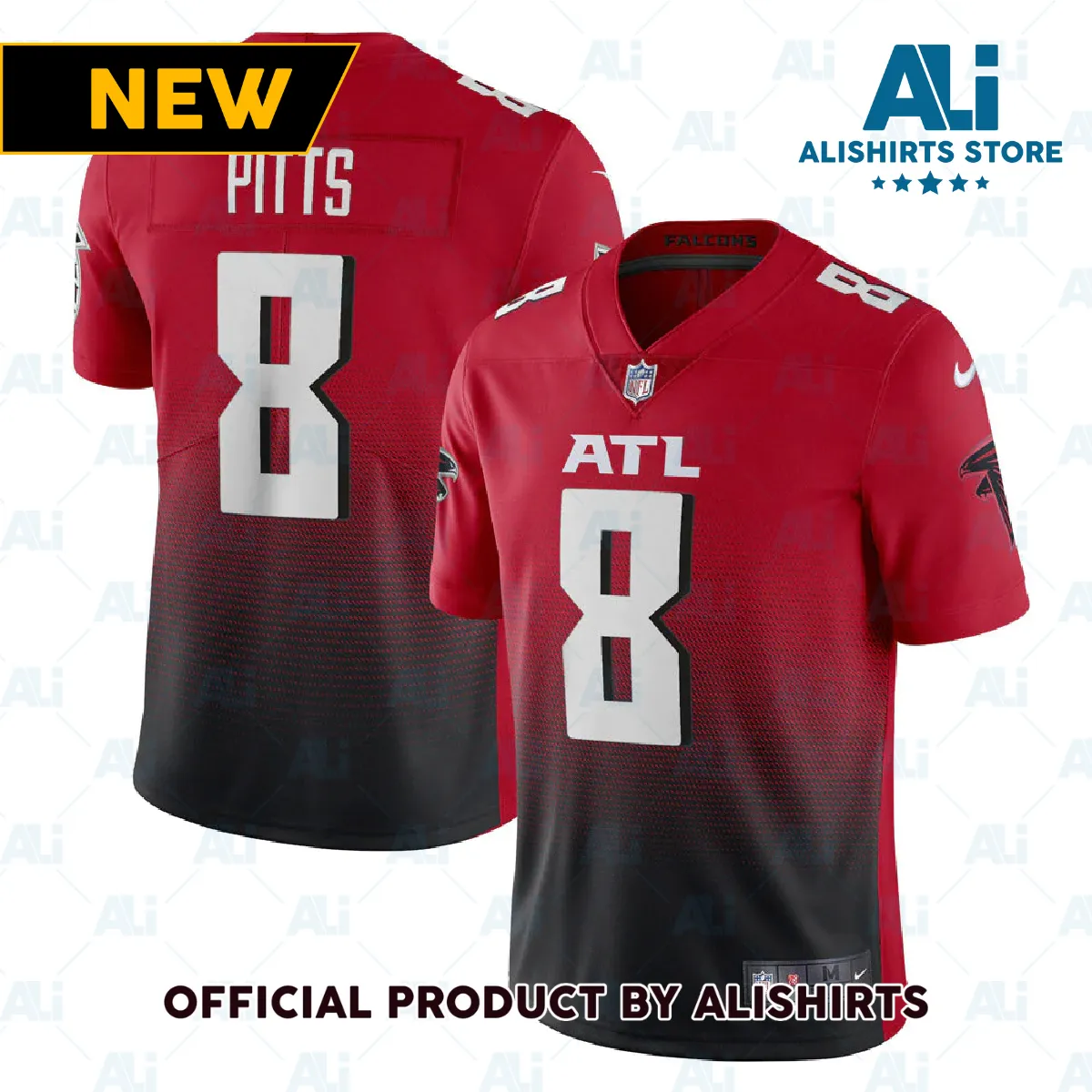 Atlanta Falcons Kyle Pitts Alternate 2 Vapor Limited Jersey Red