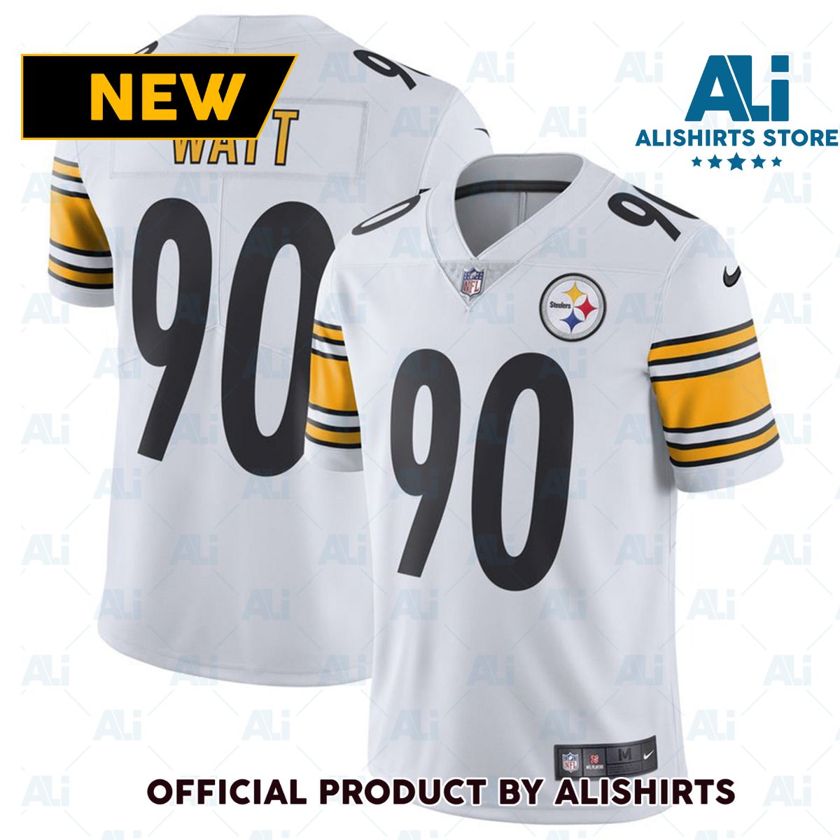 Pittsburgh Steelers TJ Watt Game Vapor Jersey White