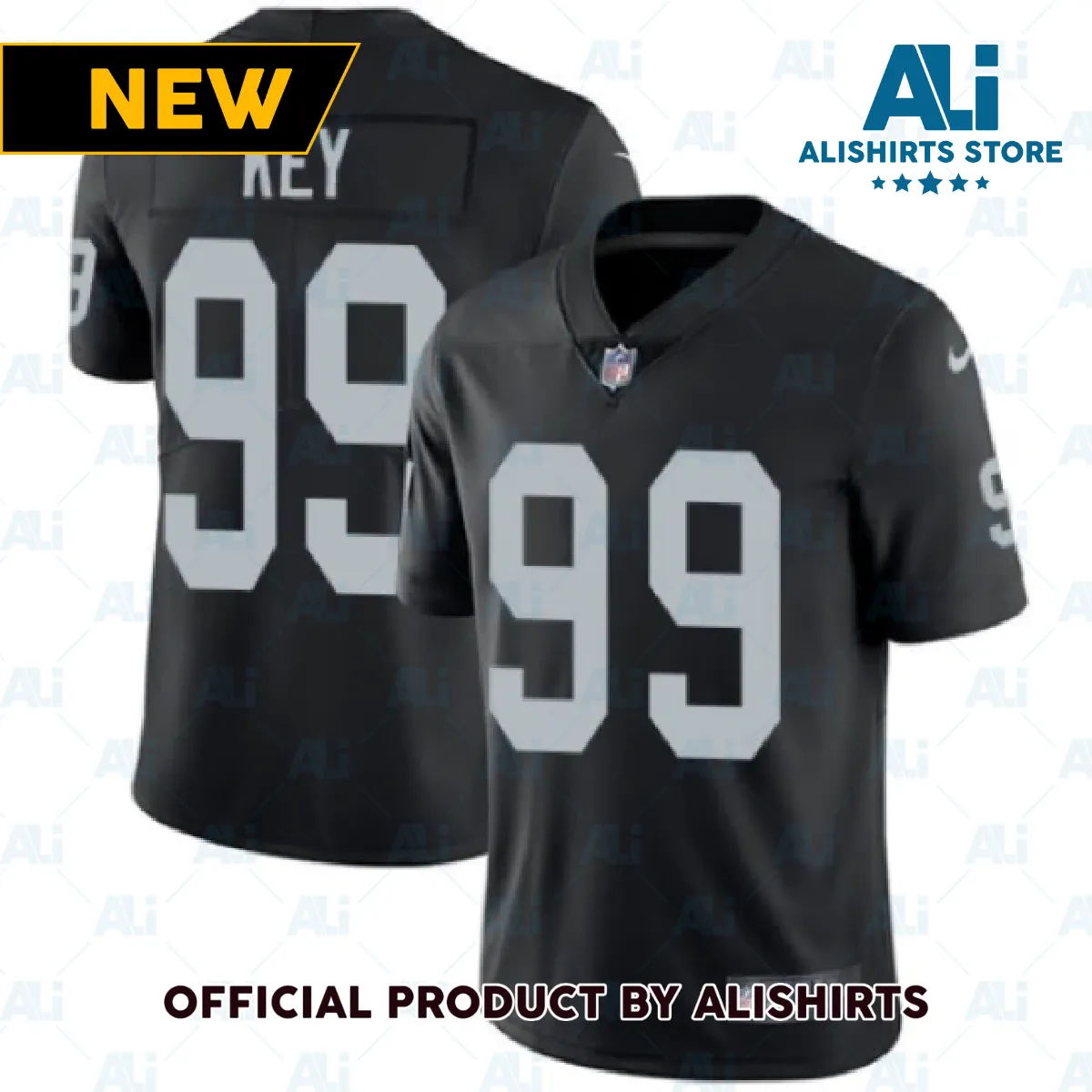 Oakland Raiders Arden Key Limited Player Jersey Black