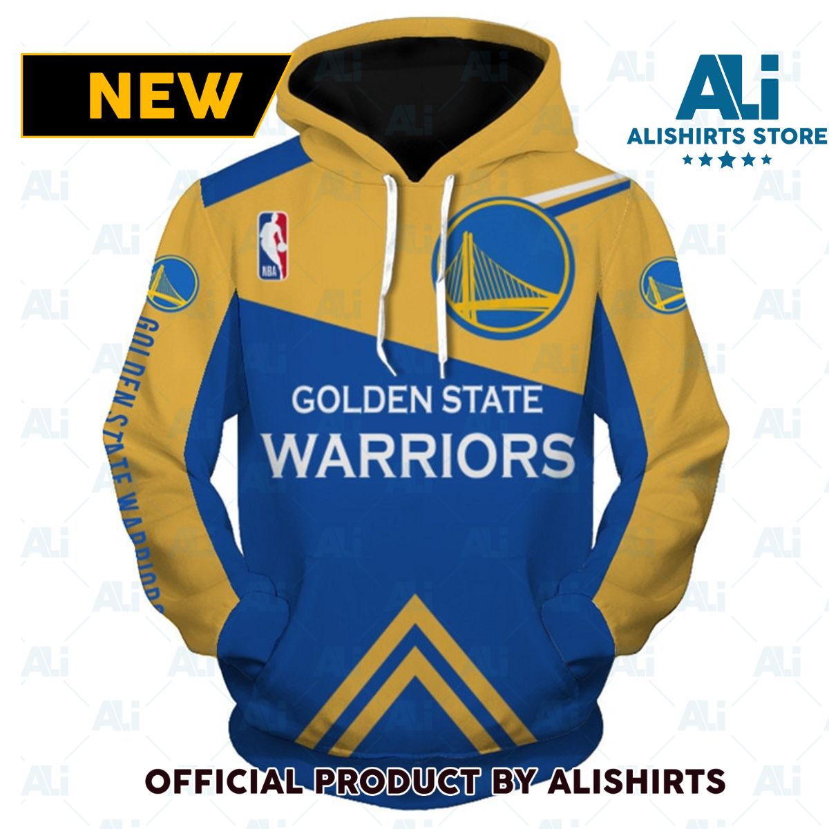 NBA Golden State Warriors Arrow Style Hoodie