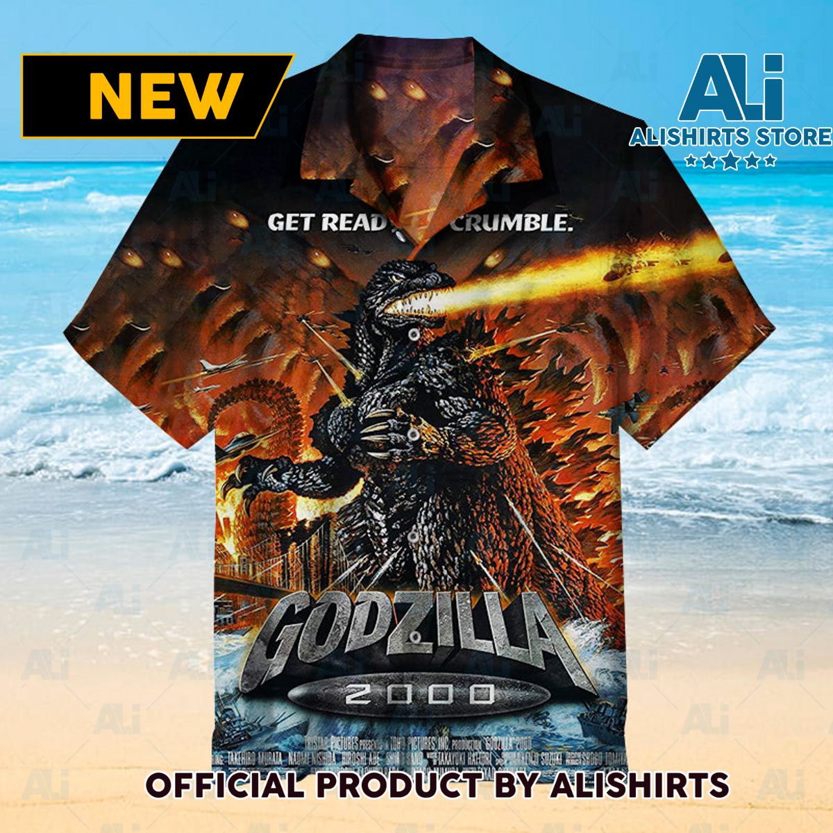 Godzilla 2000 Hawaiian shirt